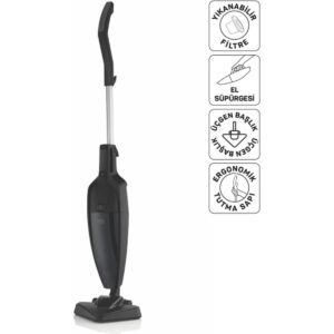Arzum FL492 Felix Polvo Pro Dikey Elektrikli Süpürge 800W, Yıkanabilir Filtre, 1.5 L Toz Haznesi, Siyah HBCV0000DVDMX9