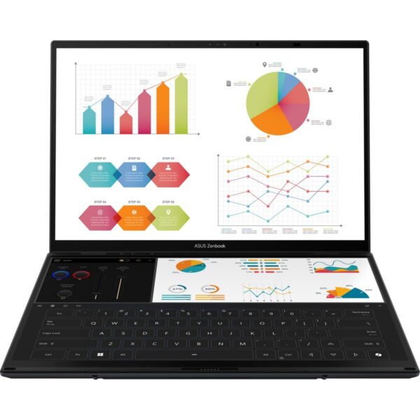 Asus Zenbook Duo UX8406CA-PZ208W Intel Core Ultra 9 285H 32GB 2TB SSD Windows 11 Home 14″ OLED Taşınabilir Bilgisayar