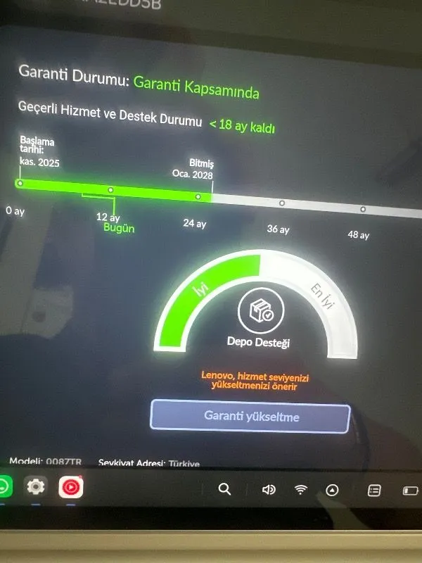 Lenovo Yoga Tab Snapdragon 8 Gen 3 12GB 256GB 11.1″ 3.2k 144Hz Tablet+Kalem+Klavye ZAG60087TR