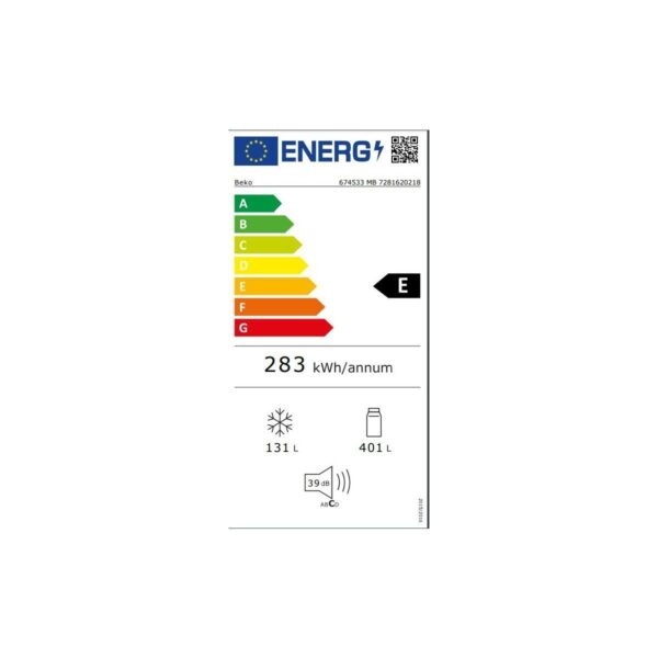 Beko 674533 MB Kombi Tipi Buzdolabı 532 L E Enerji Sınıfı No Frost Özellikli