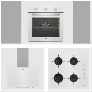 Beko Beyaz Cam Avantajlı Ankastre Set - 3’lü Ankastre Set (BFC 221 HB, BOCD T 6011 EHB, BDE 6050 HB) HBCV00006ROK5I