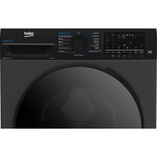 Beko CMX 12140 A 12 Kg Çamaşır Makinesi Antrasit Renk A Enerji Sınıfı 1400 Devir Hızı