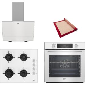 Beko New White Star 3 Lü Ankastre Set 687 ( Bfc 331 B - Bocd T 6012 Eb - Bde 6050 Hb ) - Pişirme Matı ile HBCV0000J718L7