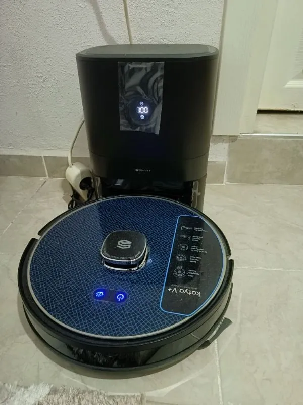 Şımart katya V+ Akıllı Robot Süpürge 15000Pa Premium Otomatik Toz Toplama Üniteli