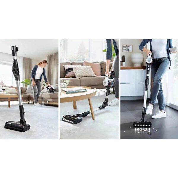 Bosch BCS711XXL Beyaz Şarjlı Dik Süpürge Unlimited 7 0,30 L Toz Haznesi ile Güçlü Temizlik