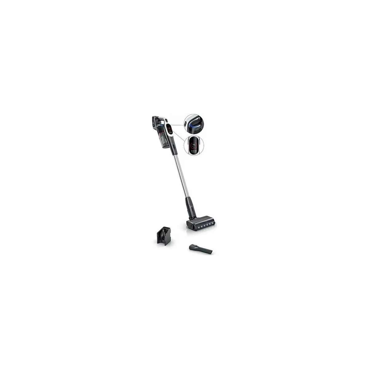 Bosch Unlimited 9 Beyaz Şarjlı Süpürge Toz Torbasız ve Güçlü Emiş Teknolojisi ile Emiş Gücü Ayarı HBCV000088R55D