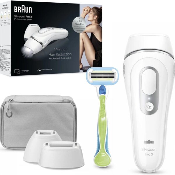 Braun Ipl Silk·expert Pro 3, Evde Tüy Alma, Çanta, Venus Tıraş Makinesi, 2 Başlık Ile, PL3122