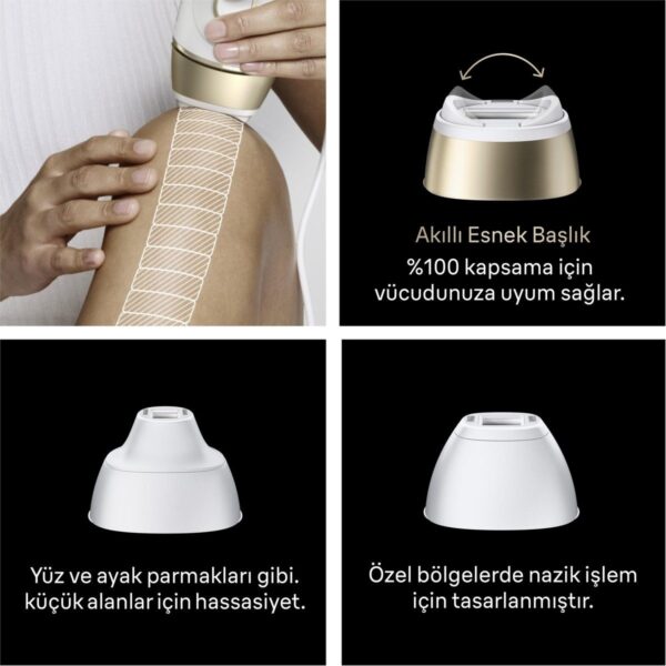 Braun IPL Silk·expert Pro 5, Evde Lazerle Tüy Alma, Çanta, Gillette Venus, 3 Başlık, PL5351