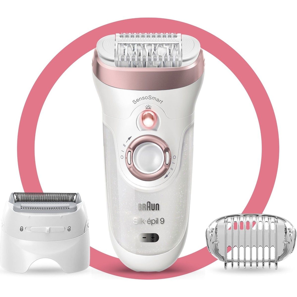 Braun Silk-épil 9 9720 SensoSmart Kablosuz Islak & Kuru Epilatör 4 Ek Parçalı Yıkanabilir Başlık HBV00000TA5RF
