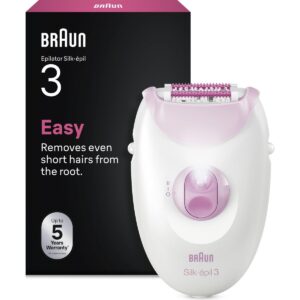 Braun Silk·épil 3 Kablolu Epilatör, Kalıcı Pürüzsüz Cilt, 3-000 HBCV0000HFB6MY