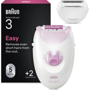 Braun Silk·épil 3 Kablolu Epilatör, Kalıcı Pürüzsüz Cilt, 3-031 HBCV0000HFBIVE