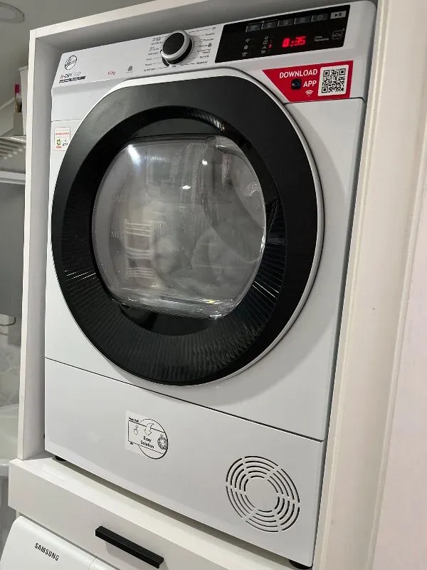 Hoover Ndeh 11A2TSBEX-17 11 kg Wi-Fi Bağlantılı Isı Pompalı Kurutma Makinesi