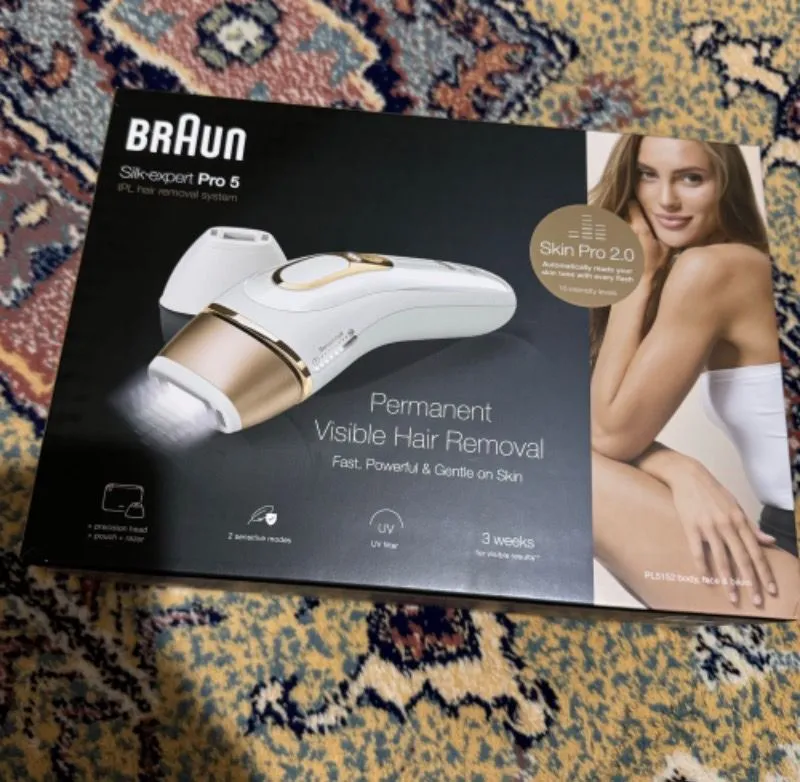 Braun Ipl Silk·expert Pro 5, Evde Tüy Alma, Çanta, Venus Tıraş Makinesi, 2 Başlık Ile, PL5146