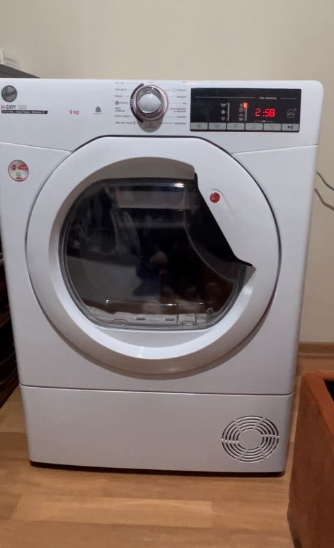 Hoover Hle H9A2Te-17 9 Kg Wi-Fi Bağlantılı Isı Pompalı Kurutma Makinesi