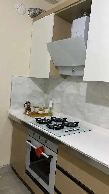 KUMTEL Dizayn Beyaz Cam Ankastre Set
