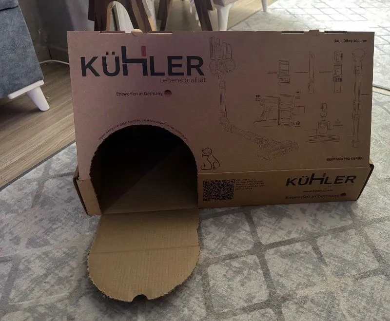 Kühler Kraftmax Pro KH-V800 Kablosuz Turbo Fırçalı Katlanır Esnek Boru Teknolojisi Dikey Şarjlı Süpürge