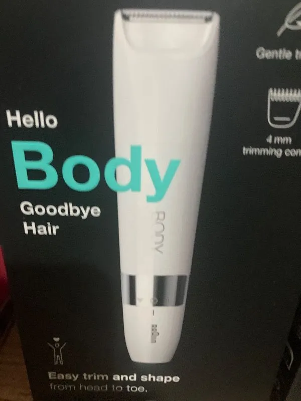 Braun Body Mini Trimmer BS1000 Vücut Tüy Kesme Makinesi + Düzeltici Tarak, Pil ve Temizleme Fırçası