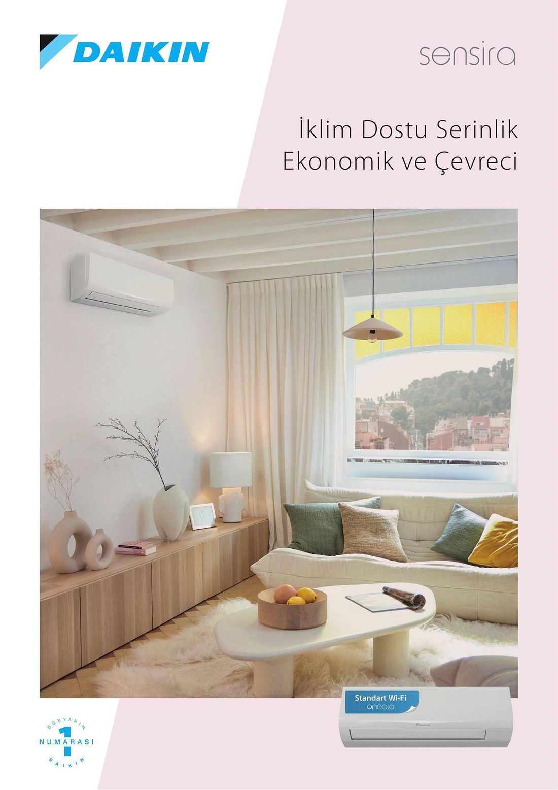 Daikin Sensira FTXF35F 12000 Btu/h R32 Inverter Split Klima A++ Enerji Sınıfı ile Yüksek Verimlilik