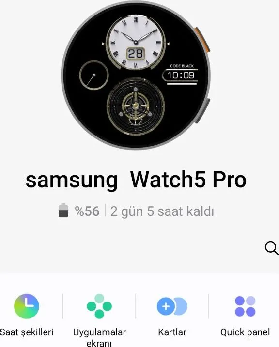 Samsung Galaxy Watch 5 Pro Akıllı Saat Gri 45mm SM-R920NZTATUR