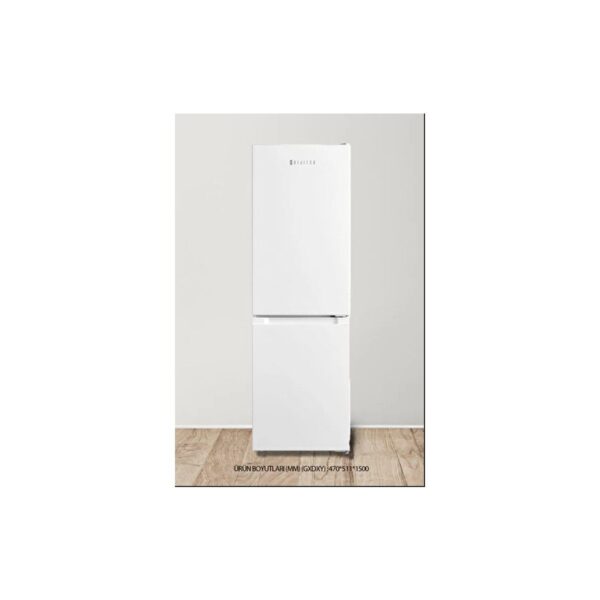 Dijitsu DBD250 E 174 lt Statik Kombi Buzdolabı Beyaz Renk Sessiz Çalışma