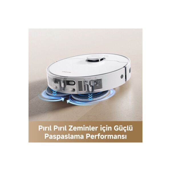 Dreame D20 Ultra Robot Süpürge Beyaz, 13000PA Emiş Gücü