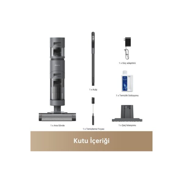 Dreame H12 Core Islak/Kuru Süpürge Hafif ve Akıllı Süpürge ve Paspas, Akıllı Kir Algılama, Otomatik Kendi Kendini Temizleme, Ahşap Vinil ve Sert Zeminler