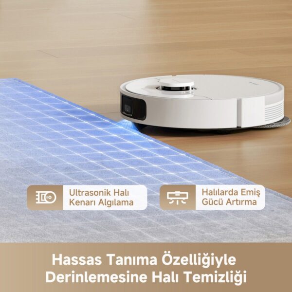 Dreame L40 Robot Süpürge Beyaz, 13.000PA Emiş Gücü