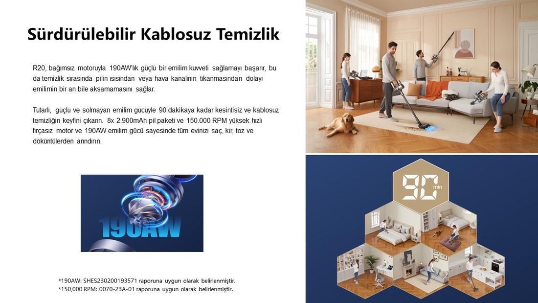 Dreame R20 Dikey Süpürge