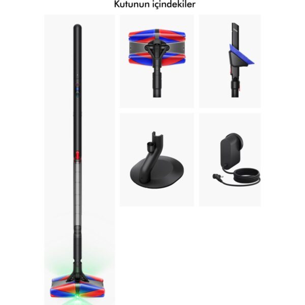 Dyson Pencilvac™ Fluffycones Kablosuz Süpürge Şarjlı Kullanım Özelliği ve Toz Haznesi ile Pratik Temizlik