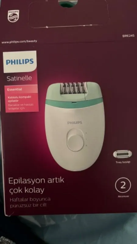 Philips BRE245/05 Satinelle Essential Kablolu Kompakt Epilatör