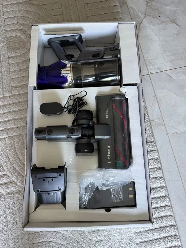 Fobem Active Clean Şarjlı Dikey Süpürge 400W Toz Algılama