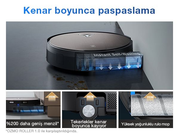 ECOVACS DEEBOT Robot Süpürge ve Paspas PowerBoost