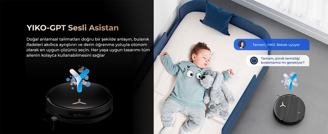 Ecovacs Deebot X8 Pro Omni Siyah Robot Süpürge ve Paspas 18000 Pa Emiş Gücü