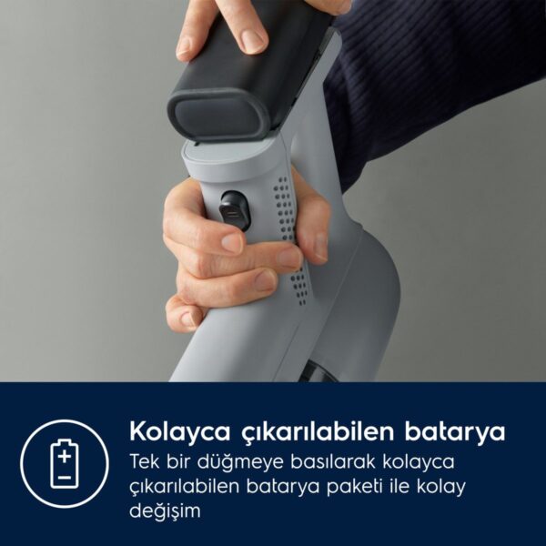 Electrolux EP71AB14UG Animal 700 Serisi Çok Hafif(2.2 Kg) ve Güçlü Dikey Şarjlı Süpürge- 10 Yıl Motor Garantili