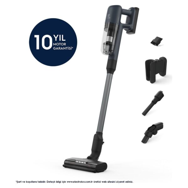 Electrolux EP71UB14DB Ultimate 700 Serisi Çok Hafif(2.2 Kg) ve Güçlü Dikey Şarjlı Süpürge- 10 Yıl Motor Garantili