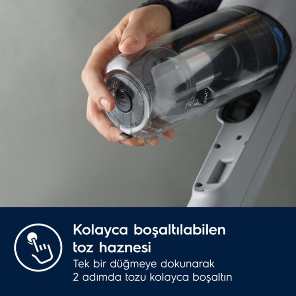 Electrolux EP71UB14DB Ultimate 700 Serisi Çok Hafif(2.2 Kg) ve Güçlü Dikey Şarjlı Süpürge- 10 Yıl Motor Garantili