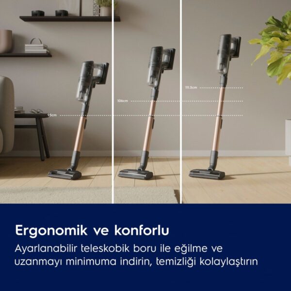 Electrolux EP82AB25UG 800 Serisi Animal Dikey Şarjlı Süpürge, 10 Yıl Motor Garantili