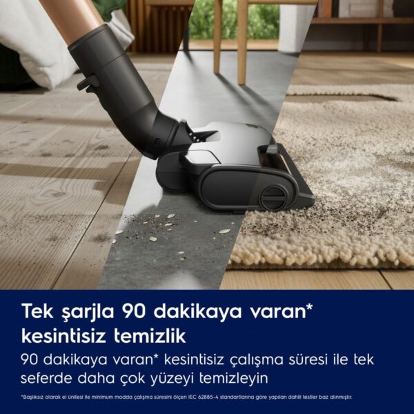 Electrolux EP82AB25UG 800 Serisi Animal Dikey Şarjlı Süpürge, 10 Yıl Motor Garantili