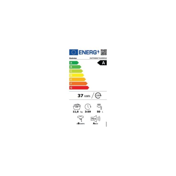 Electrolux EW7F4404UT 700 Serisi Steamcare 11 kg 1400 Devir A Sınıfı -%30 Universaldose Çamaşır Makinesi