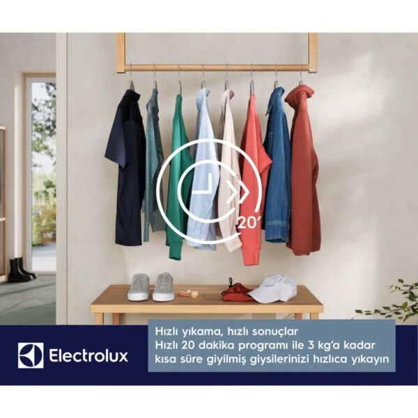 Electrolux EW7F5412SCT 10 kg Yıkama Kapasiteli 1400 Devir Wi-Fi Çamaşır Makinesi Enerji Sınıfı B