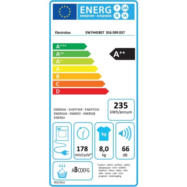 Electrolux EW7H458ST PerfectCare 700 8 kg Isı Pompalı Kurutma Makinesi