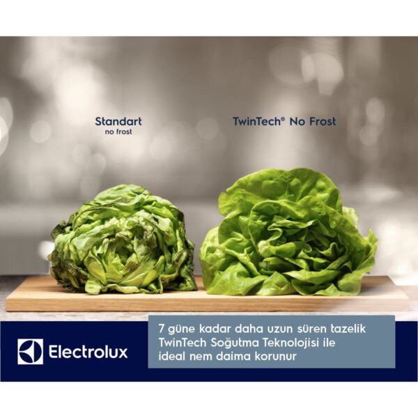 Electrolux LNT7MD58W Twintech No-Frost 588 Lt 84 cm Alttan Donduruculu Buzdolabı D Enerji Sınıfı Beyaz