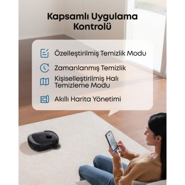 Eufy Omni E28 20.000 Pa, Halı ve Koltuk Yıkamalı Robot Süpürge