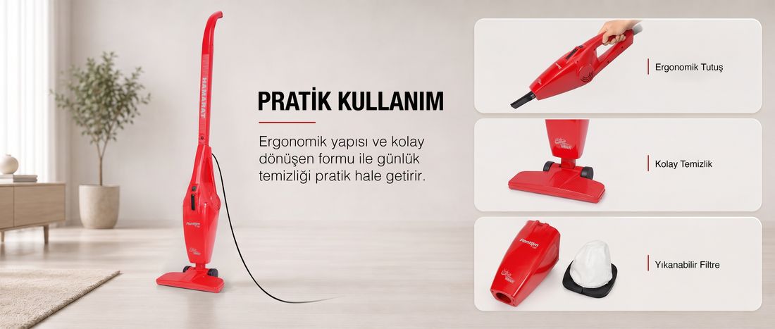 Fantom Hamarat P-1500 Toz Torbasız Elektrikli Süpürge