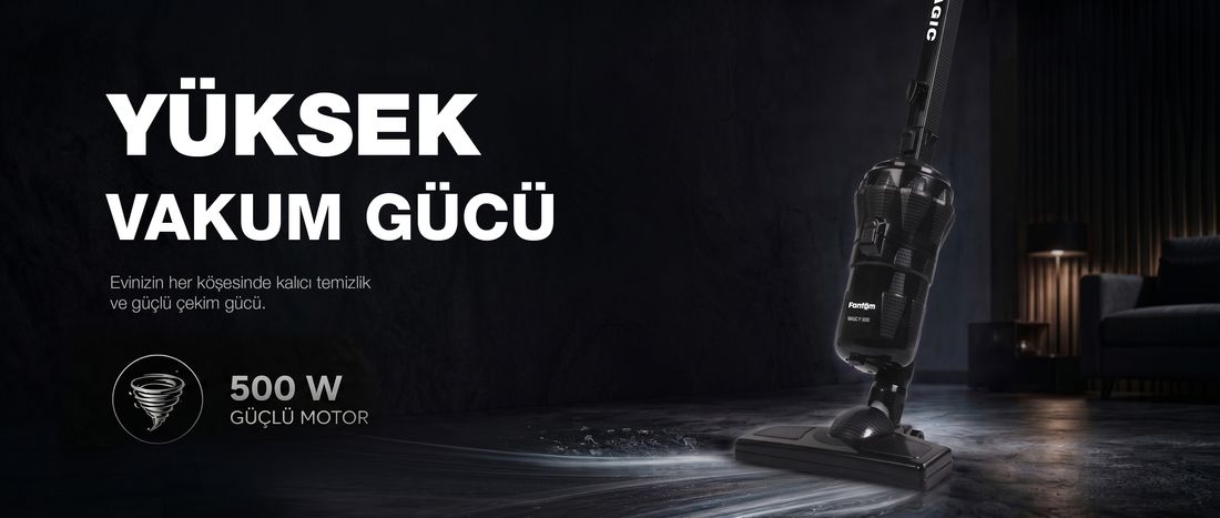 Fantom Magıc P 3000 Toz Torbasız Dikey Süpürge Siyah