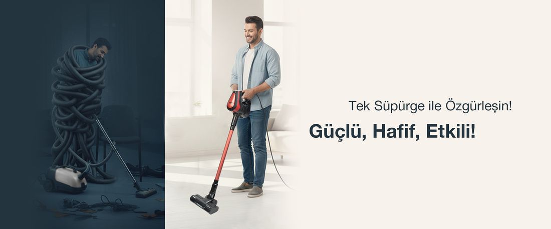 Fantom Pluto P 6000 Cyclone Dikey Elektrikli Süpürge