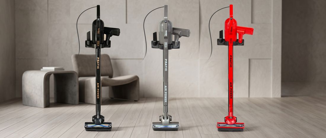 Fantom Pratic Aır Power P 1250 Antrasit Torbasız Dönebilen Turbo Başlıklı Dikey Süpürge
