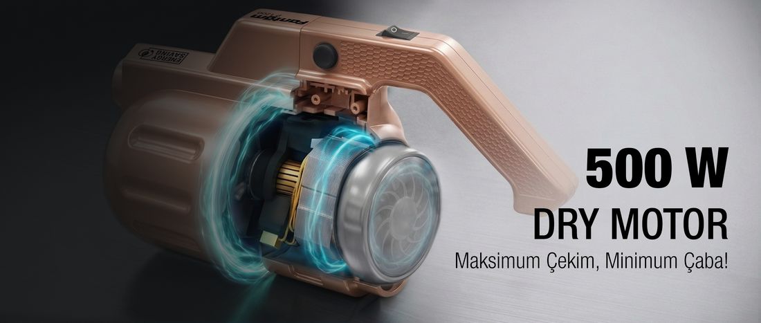 Fantom Pratıc-S P 1200 Dikey Süpürge Rose Gold Toz Haznesi Var 0,2 L Güçlü Emiş Teknolojisi