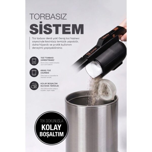 Fantom Pratıc-Xl P 1300 Toz Torbasız Dikey Süpürge Siyah