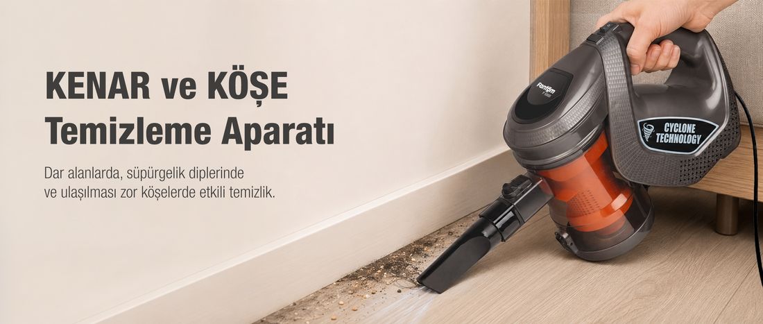 Fantom Provac P5000 Cyclonic Elektrik Süpürgesi Gri